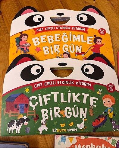  Beden Çocuk cirtlı kitap seti etkinlik seti