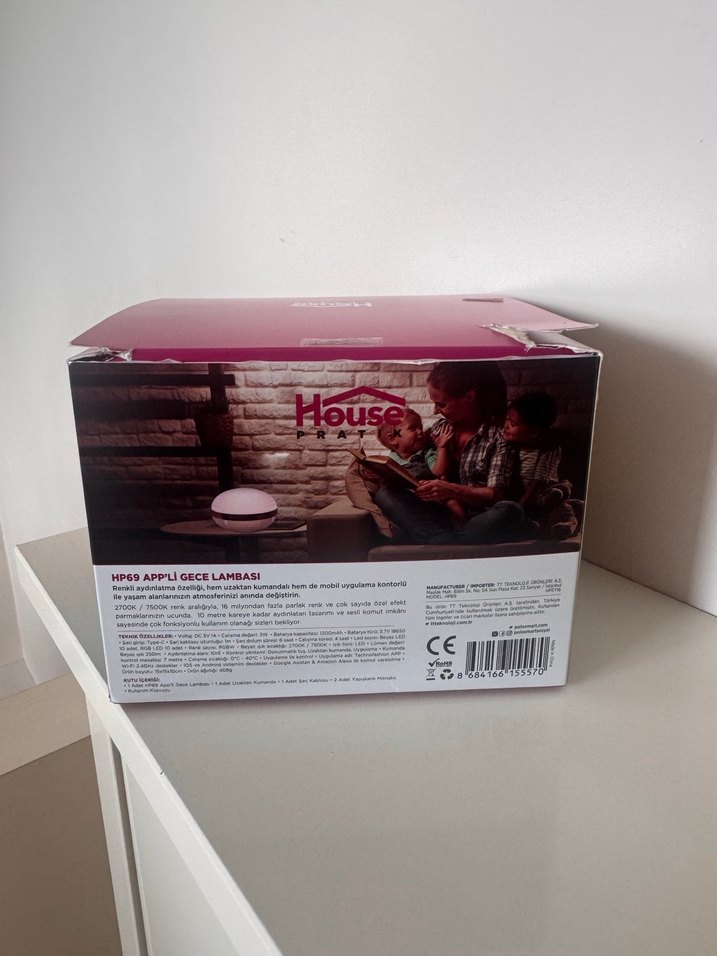 House Pratik HP69 Mavi LED Gece Lambası - Görsel 2