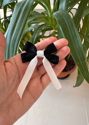 Siyah Beyaz kurdele toka - Görsel 4