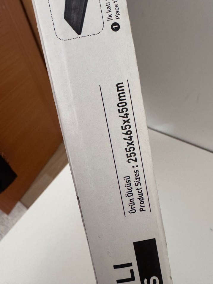 2 Katlı Siyah Üçgen Raf Ünitesi - Görsel 2