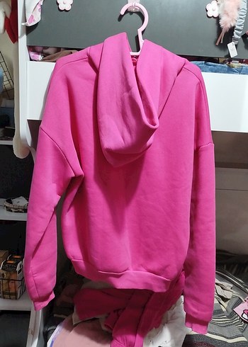Pembe Salaş Kadın Sweatshirt - Görsel 2