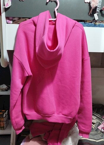 Pembe Salaş Kadın Sweatshirt - Görsel 3