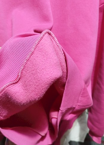 Pembe Salaş Kadın Sweatshirt - Görsel 5