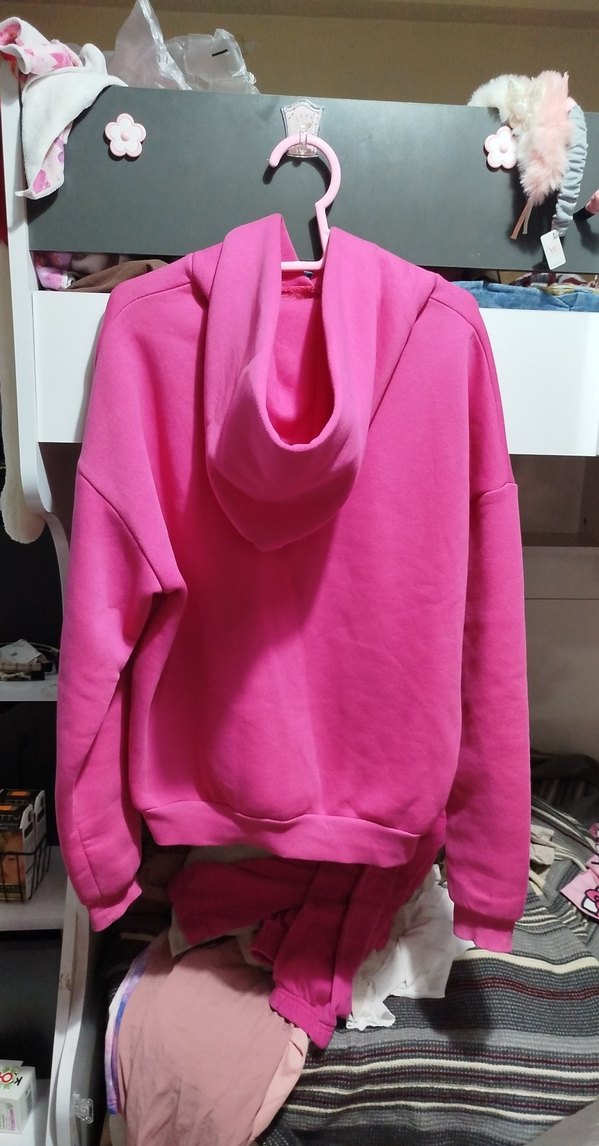 Pembe Salaş Kadın Sweatshirt - Görsel 3