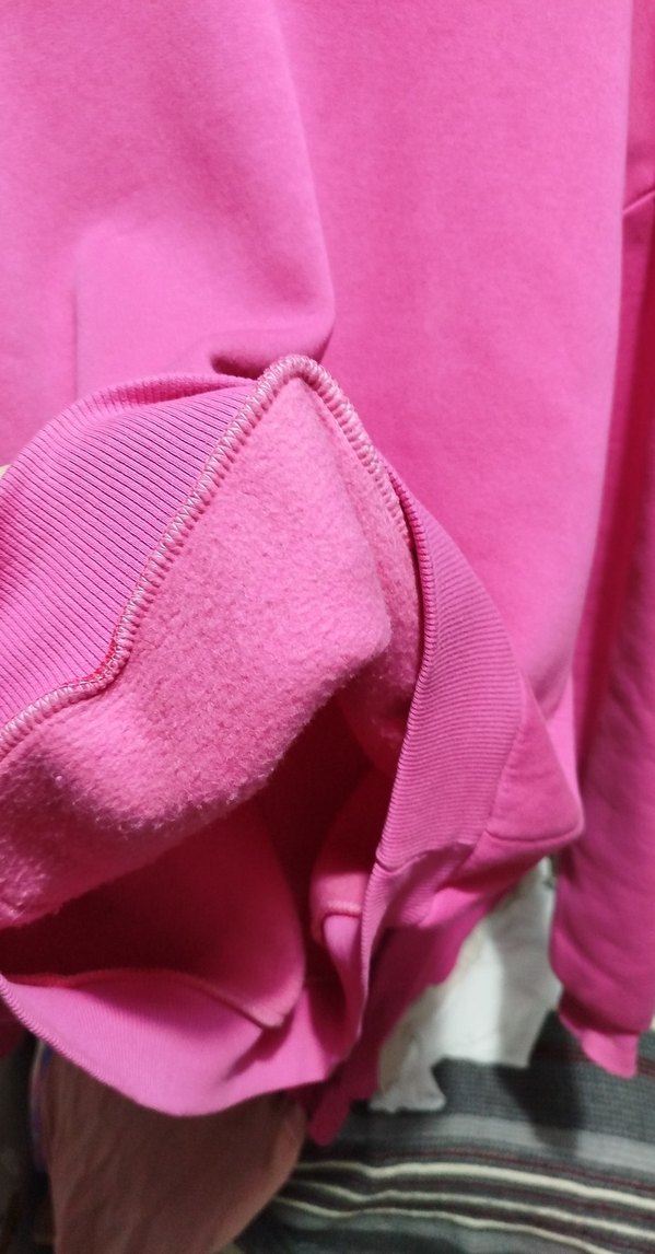 Pembe Salaş Kadın Sweatshirt - Görsel 5