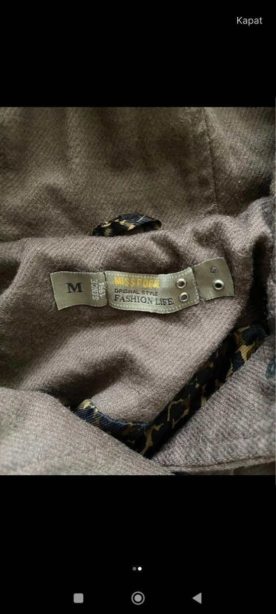 Kapüşonlu Düğmeli Kız Panço - Görsel 2