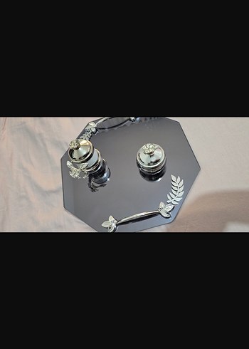 Gri-siyah İsteme tepsisi bi kere tek kullanıldı - Görsel 2