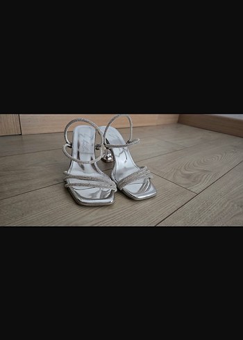 Şeffaf Bantlı Modern Stiletto Kadın Ayakkabı boyu 4 6 - Görsel 4