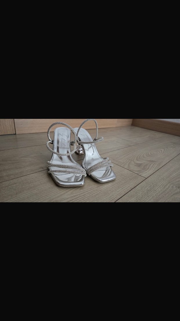 Şeffaf Bantlı Modern Stiletto Kadın Ayakkabı boyu 4 6 - Görsel 4