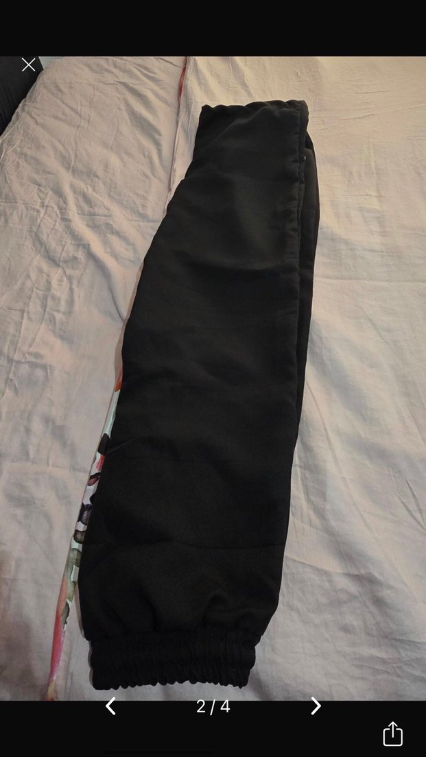 Fermuarlı Siyah Rahat Kadın Pantolon - Görsel 2