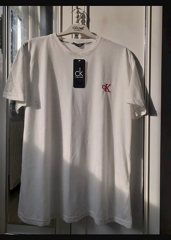 Calvin Klein Beyaz Pamuklu Erkek Tişört - Görsel 3