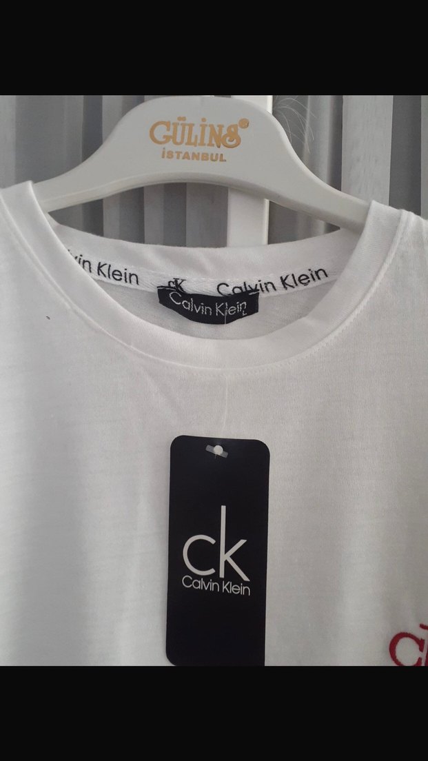 Calvin Klein Beyaz Pamuklu Erkek Tişört - Görsel 5