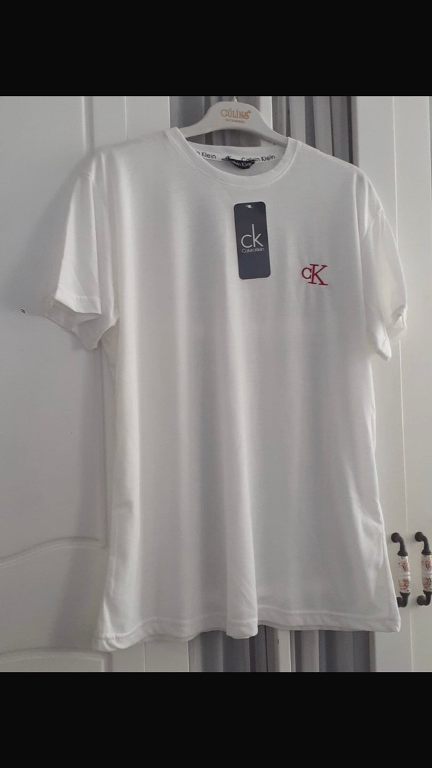 Calvin Klein Beyaz Pamuklu Erkek Tişört - Görsel 2