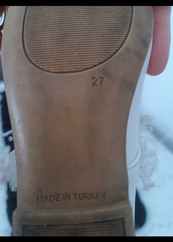 Dantel Detaylı Beyaz Kız Çocuk Babet - Görsel 4