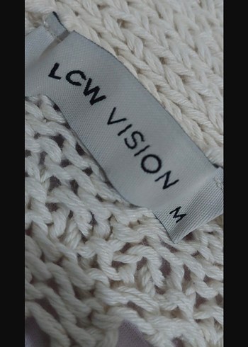 LCW Vision Beyaz Gri hırka - Görsel 3