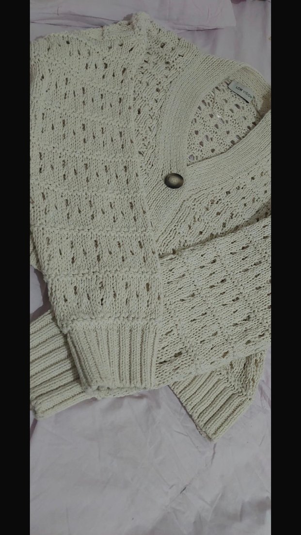 LCW Vision Beyaz Gri hırka - Görsel 2