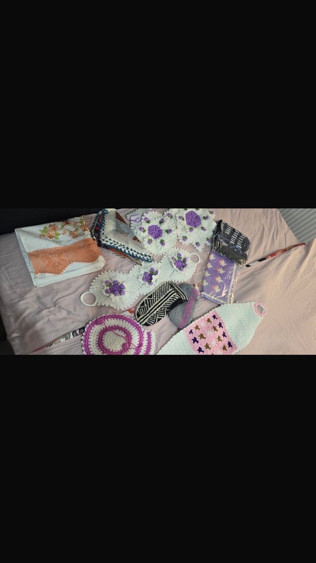 Çok Renkli El Örgüsü Banyo Süngeri - Görsel 3