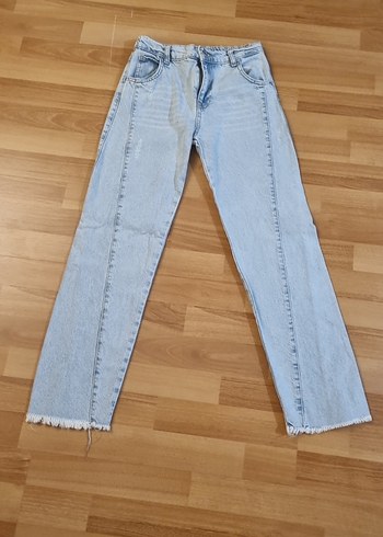 Koton Koton açık mavi Midi Boy Regular Fit Kız Çocuk kot Pantolon
