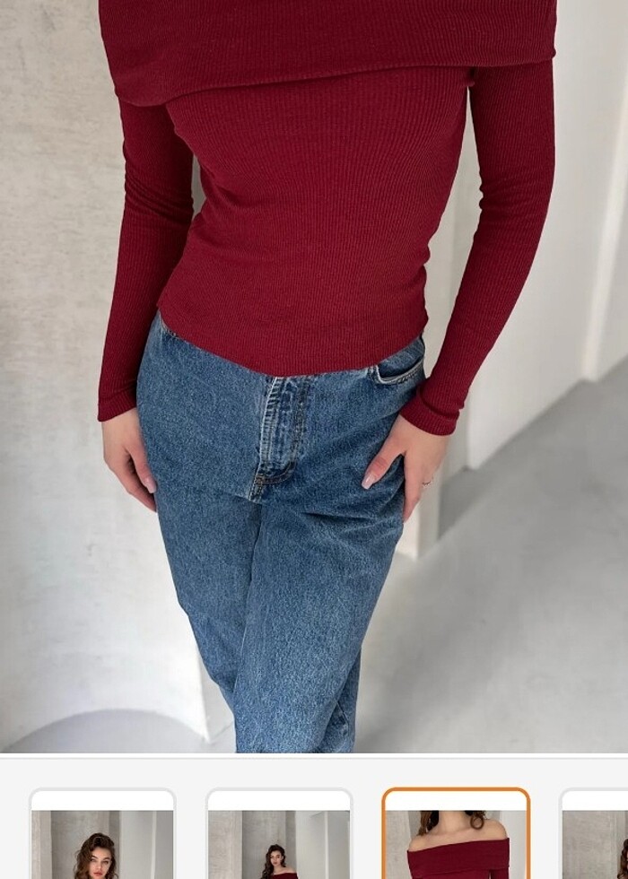 Madonna yaka kaşkorse bluz - Görsel 3