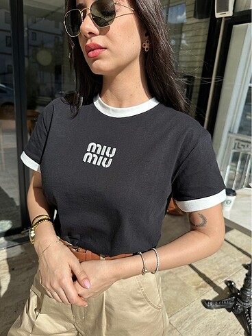 Miu Miu mıu mıu tshirt