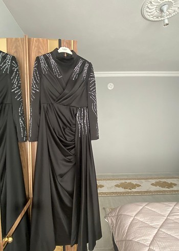 44 Beden Tesettür taşlı abiye satılık