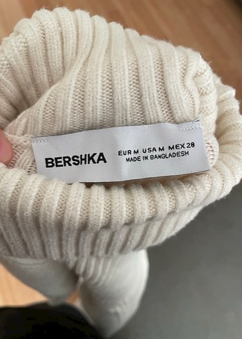 Bershka Bershka Boğazlı Crop Kazak