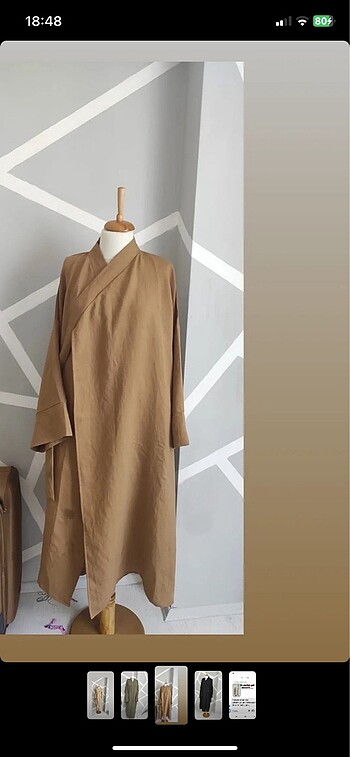 l Beden kahverengi Renk Kaftan