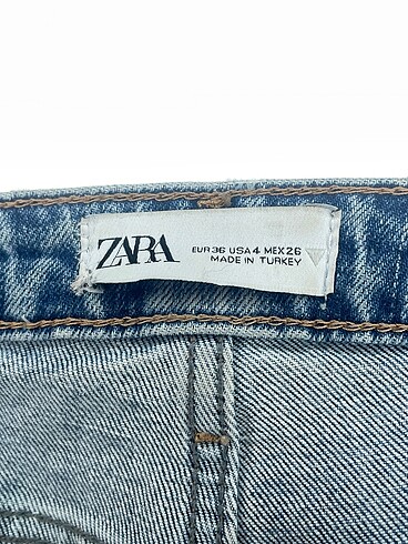 36 Beden mavi Renk Zara Jean / Kot %70 İndirimli.