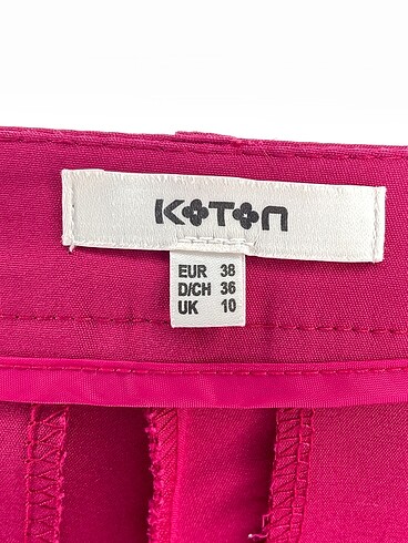 38 Beden pembe Renk Koton Kumaş Pantolon %70 İndirimli.