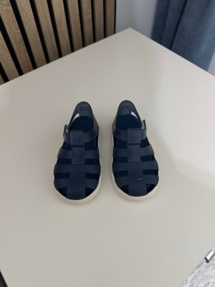 Erkek Çocuk Lacivert Cırt Cırtlı Terlik - Görsel 2