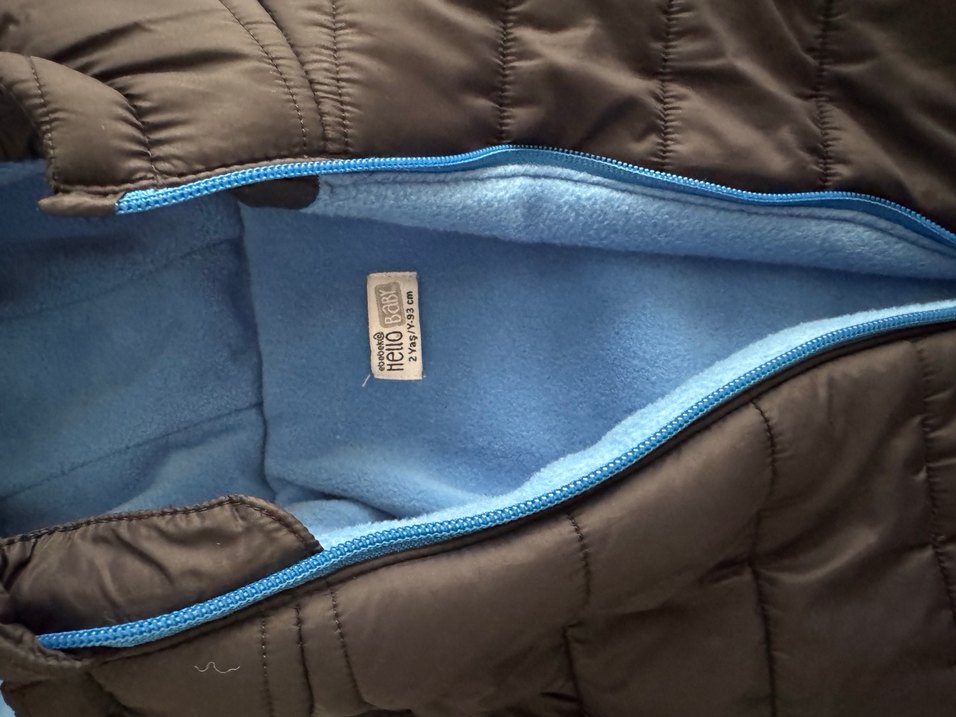 Gri Kapüşonlu Erkek Çocuk Mont - Görsel 2