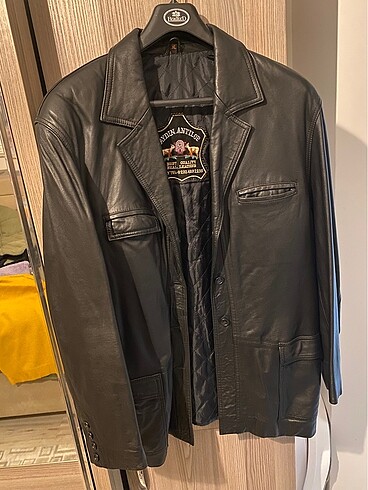 Hakiki Deri Erkek Vintage Ceket XL
