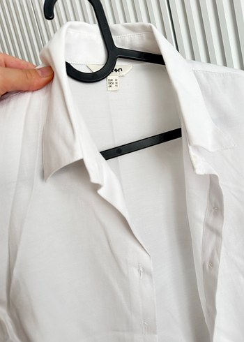 Kadın Beyaz Uzun Kollu Gömlek - Görsel 5