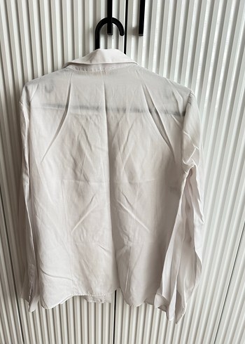 Kadın Beyaz Uzun Kollu Gömlek - Görsel 3