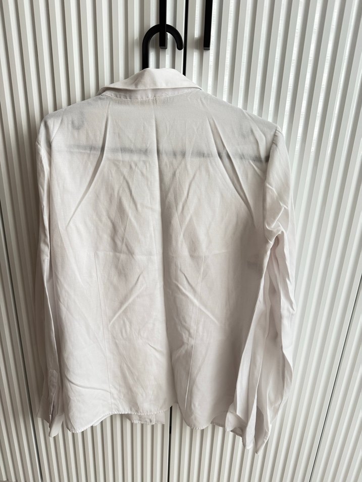 Kadın Beyaz Uzun Kollu Gömlek - Görsel 3