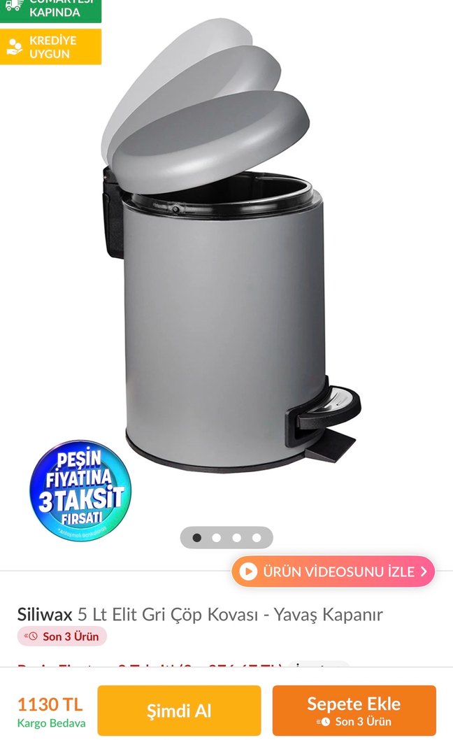 Gri çöp kovası - Görsel 5