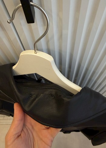 Kadın Siyah Deri Biker Ceket - Görsel 6