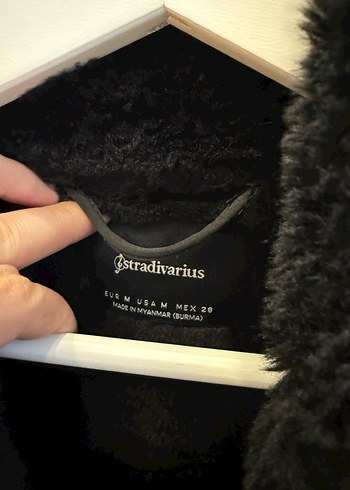 Kürk Detaylı Siyah Deri Kadın Mont - Görsel 4