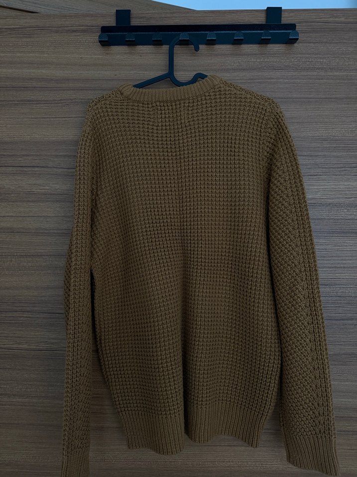 Kahverengi Örgü Kazak - Görsel 4