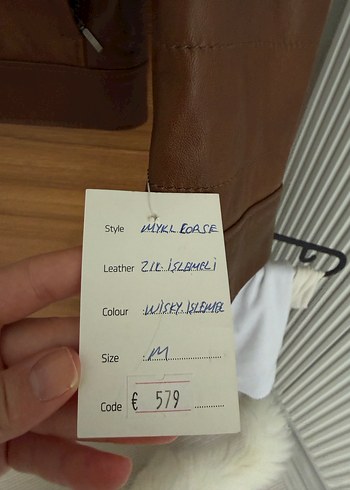 Erkek Parlak Kahverengi Deri Ceket - Görsel 5