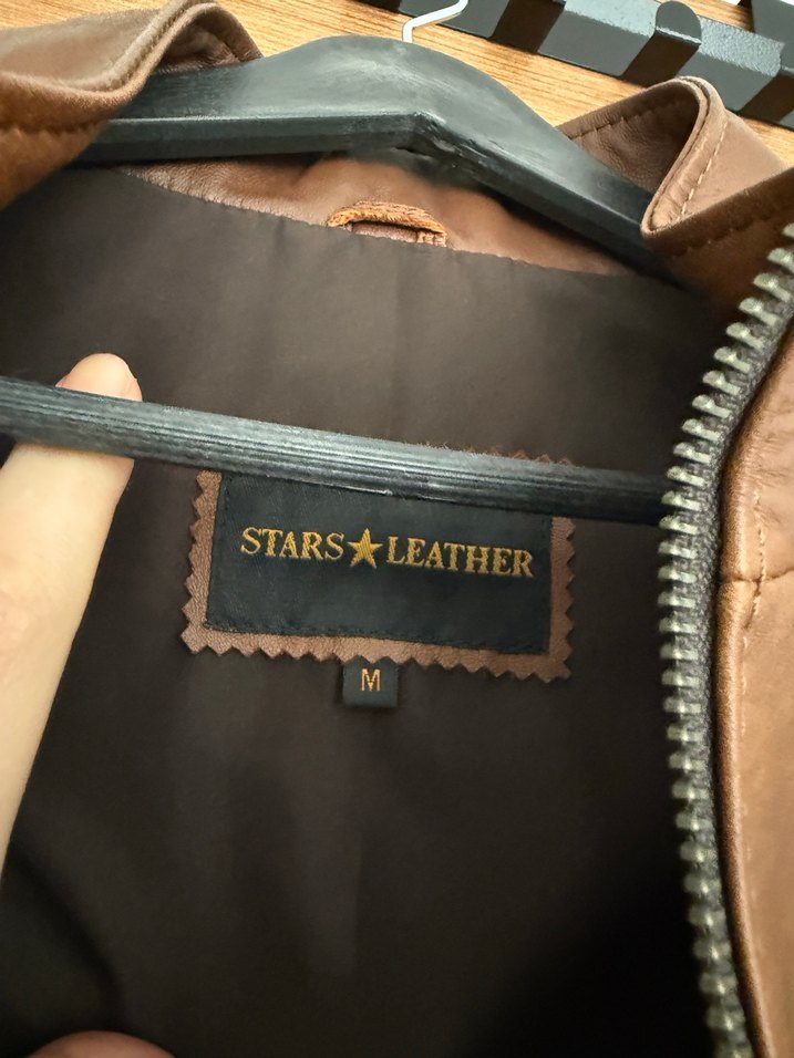 Erkek Parlak Kahverengi Deri Ceket - Görsel 3