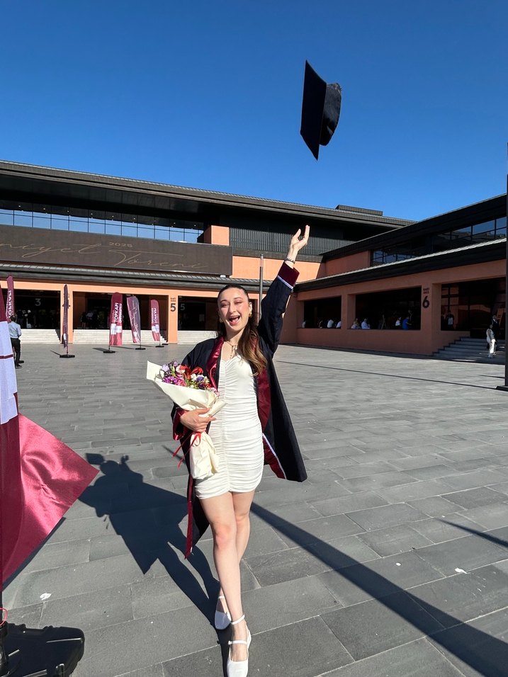 Beyaz Midi Straplez Mezuniyet Elbisesi - Görsel 5