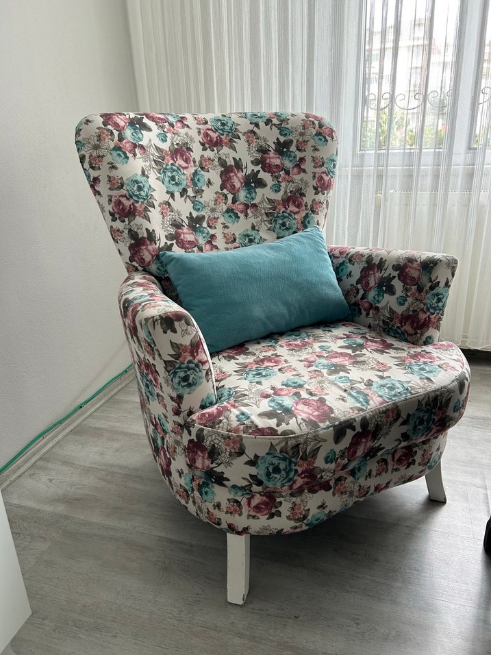 Klasik Modern Çiçekli Koltuk takımı - Görsel 5
