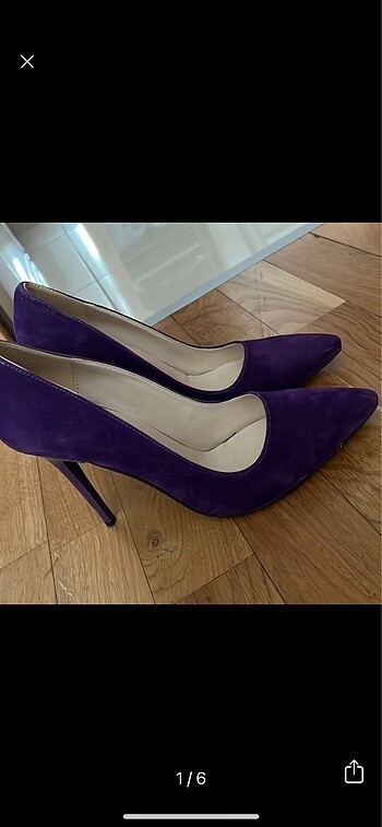 Bambi Mor süet Stiletto Bambi