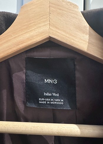 Mango Maksi Yaka Yün Kaban - Görsel 2