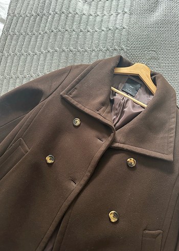 Mango Maksi Yaka Yün Kaban - Görsel 6