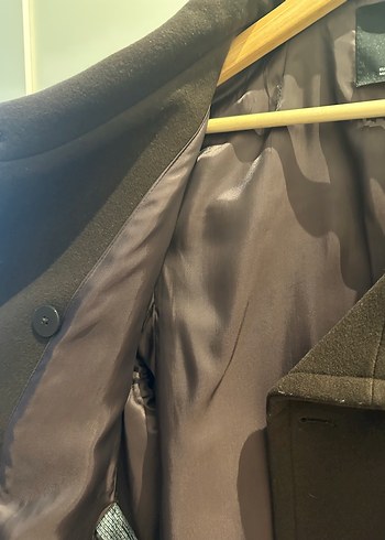 Mango Maksi Yaka Yün Kaban - Görsel 3