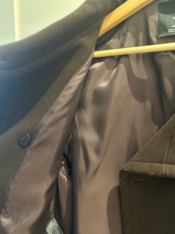 Mango Maksi Yaka Yün Kaban - Görsel 3