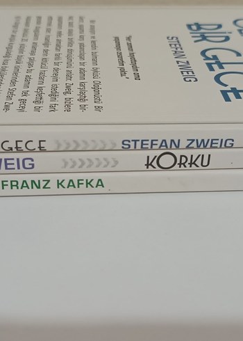  Stefan Zweig, Franz Kafka Korku ve Gece Romanları