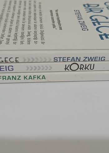 Stefan Zweig, Franz Kafka Korku ve Gece Romanları